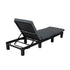 Black Rattan Sunlounge Set with Joining Coffee Table | Outdoorium
