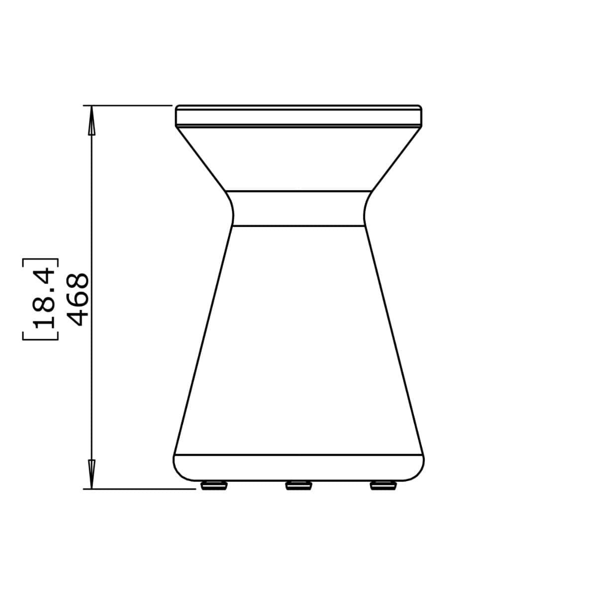 Blinde Solo R1 Concrete Stool - Bone - Outdoorium