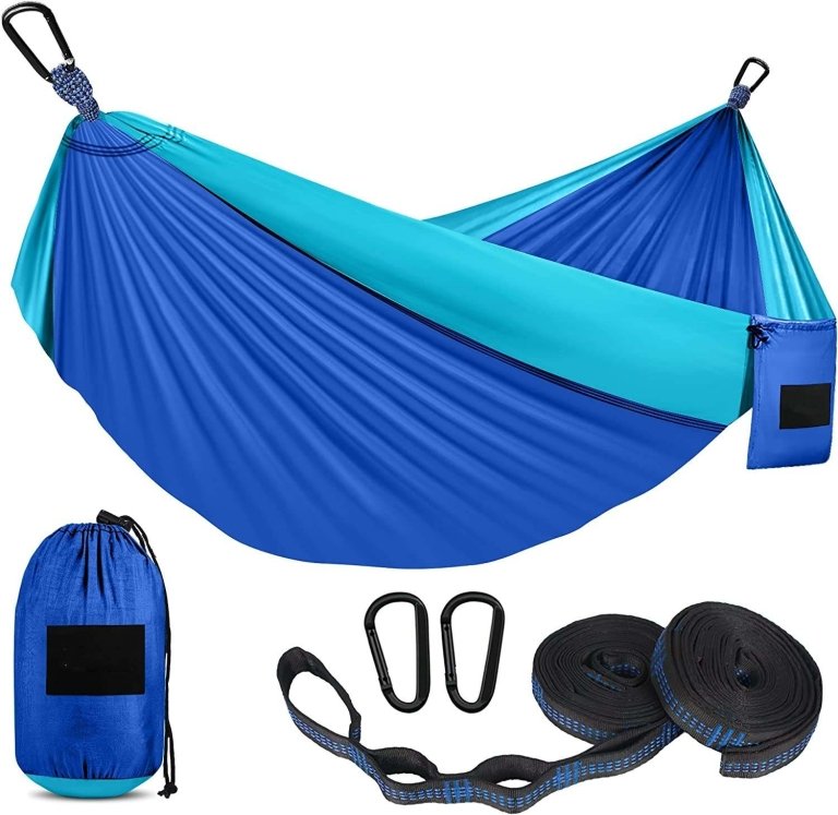 Blue Camping Hammock - Outdoorium