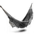 Boho Cotton Macrame Hammock-Dark Grey - Outdoorium