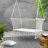 Gardeon Hammock Chair Outdoor Portable Camping Hammocks 2 Person Cream - Outdoorium
