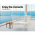 Gardeon Hammock Chair Outdoor Portable Camping Hammocks 2 Person Cream - Outdoorium
