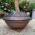 Cast Iron Fire Pit Deep Bowl - 100cm - Outdoorium