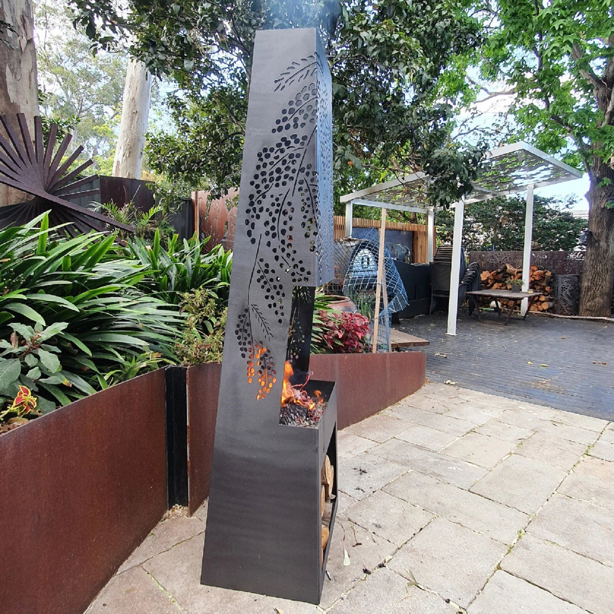 Chiminea Fire Pit - Outdoorium