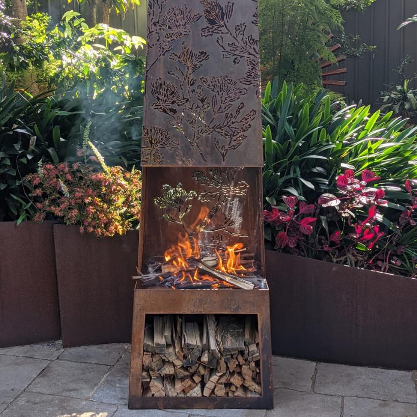 Chiminea Fire Pit - Outdoorium