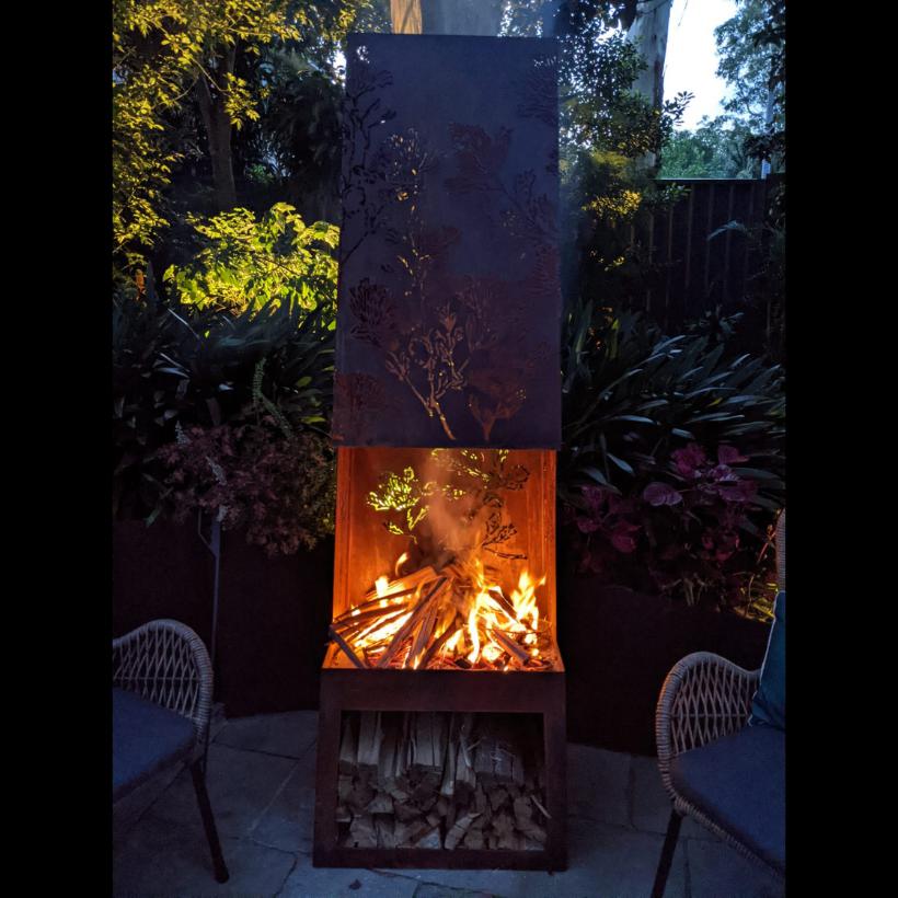 Chiminea Fire Pit - Outdoorium