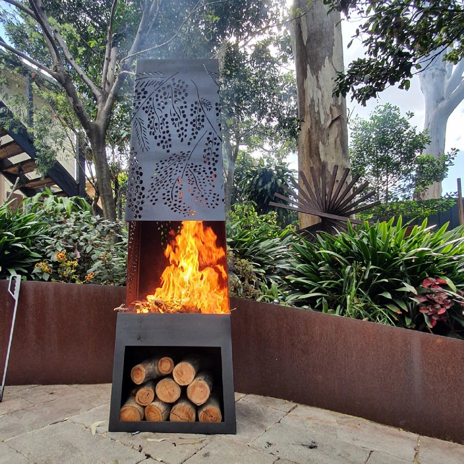 Chiminea Fire Pit - Outdoorium