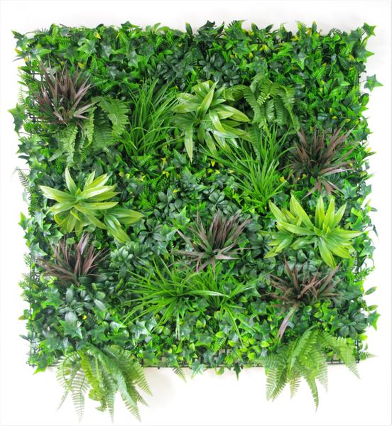 Coastal Greenery Vertical Garden / Green Wall UV Resistant 100cm x 100cm - Outdoorium