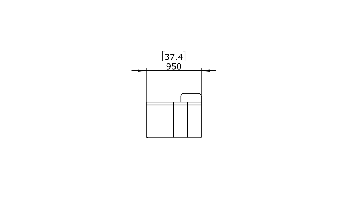 Blinde Connect Modular 3 Outdoor Sofa - Outdoorium