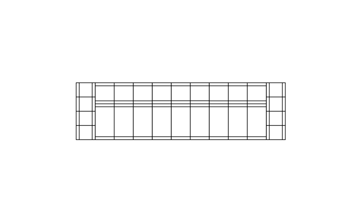 Blinde Connect Modular 3 Outdoor Sofa - Outdoorium