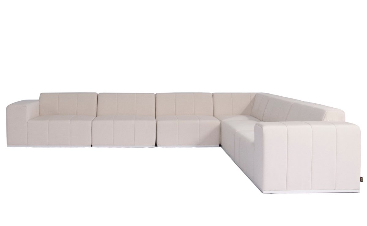 Blinde Connect Modular 6 L-Sectional Outdoor Sofa - Outdoorium