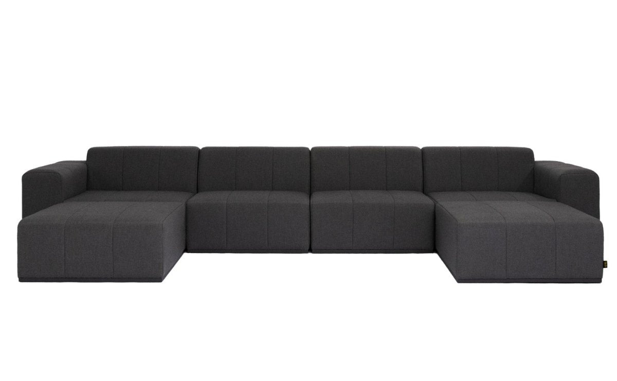 Blinde Connect Modular 6 U-Chaise Sectional Outdoor Sofa - Outdoorium