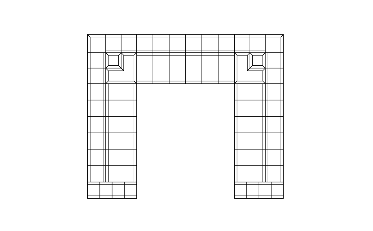 Blinde Connect Modular 8 U-Sofa Sectional Outdoor Sofa - Outdoorium