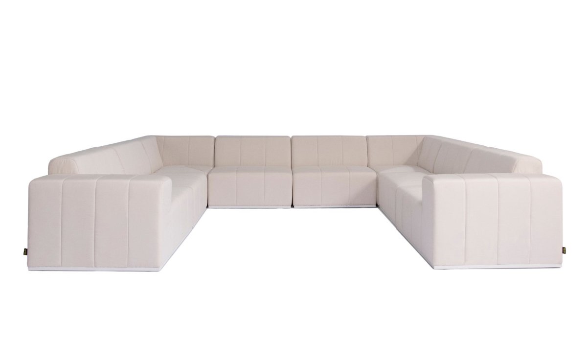 Blinde Connect Modular 8 U-Sofa Sectional Outdoor Sofa - Outdoorium