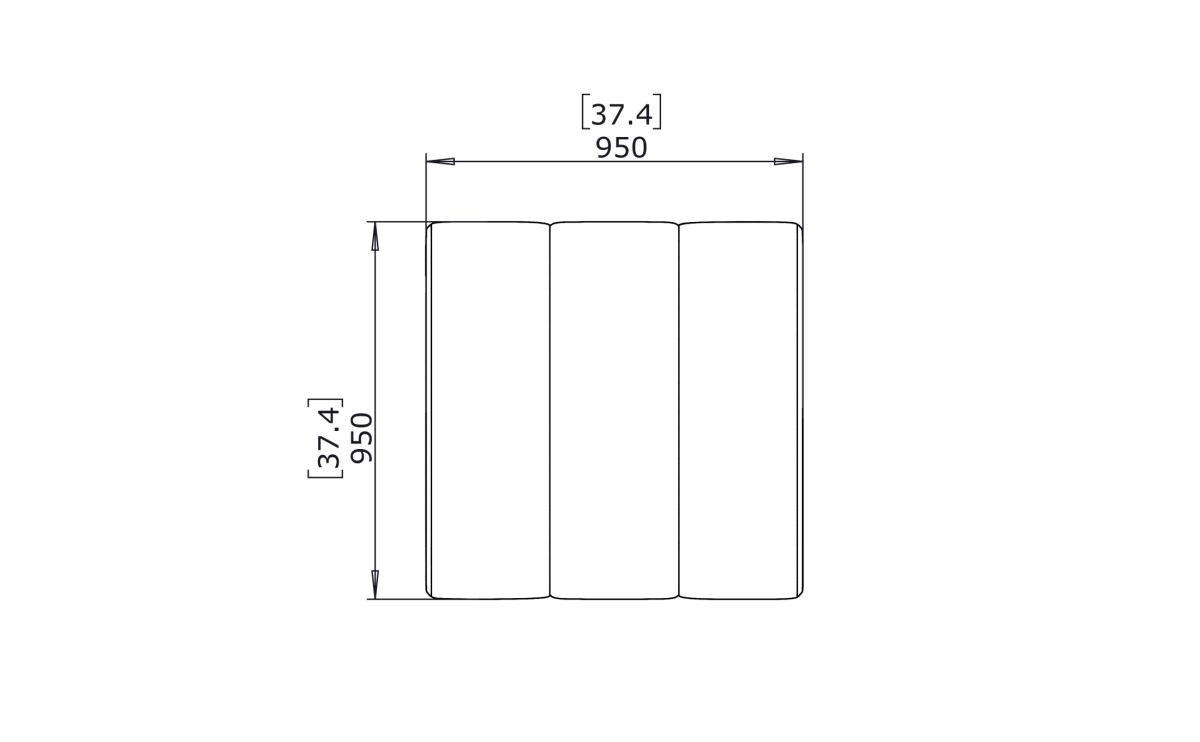 Blinde Connect O37 Modular Outdoor Sofa - Outdoorium