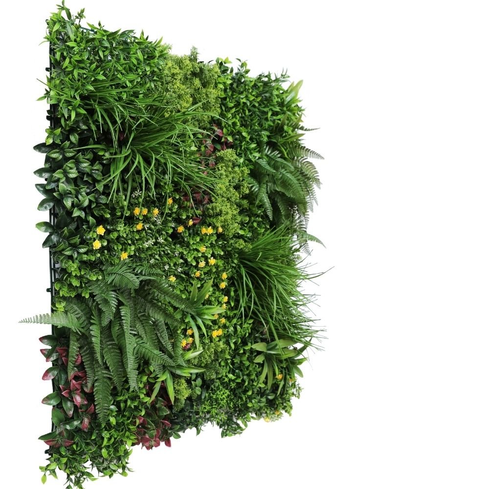 Country Fern Vertical Garden Green Wall UV Resistant 100cm x 100cm - Outdoorium