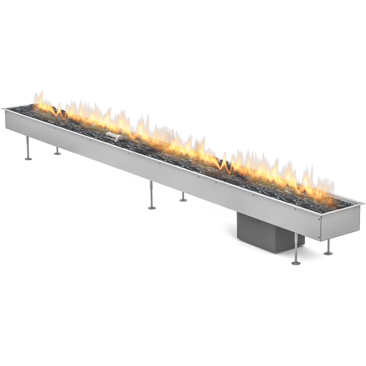 Planika Galio Insert Linear 2000 Outdoor Gas Fireplace - Custom Size - Outdoorium