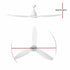 Devanti 64'' Ceiling Fan DC Motor w/Light w/Remote - White - Outdoorium