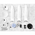 Devanti 64'' Ceiling Fan DC Motor w/Light w/Remote - White - Outdoorium