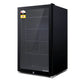Devanti 98L Bar Fridge Glass Door Mini Fridges Freezer Black | Appliances > Fridges