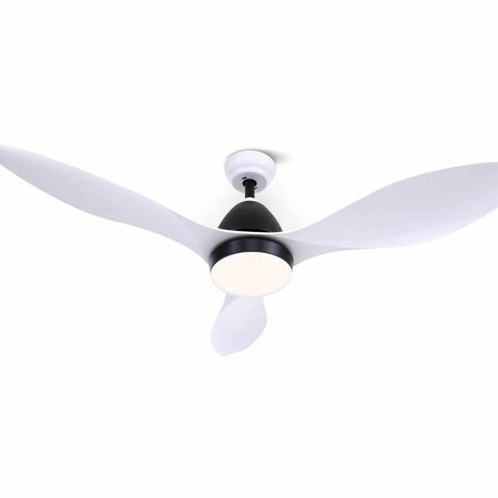 Devanti 48'' Ceiling Fan DC Motor w/Light w/Remote - White - Outdoorium