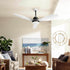 Devanti 48'' Ceiling Fan DC Motor w/Light w/Remote - White - Outdoorium