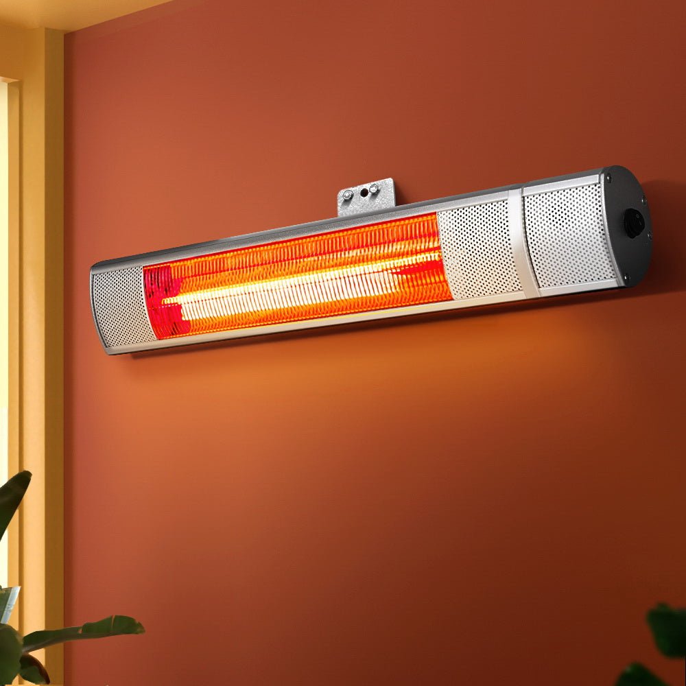 Devanti Electric Strip Heater Infrared Radiant Heaters 2000W - Outdoorium