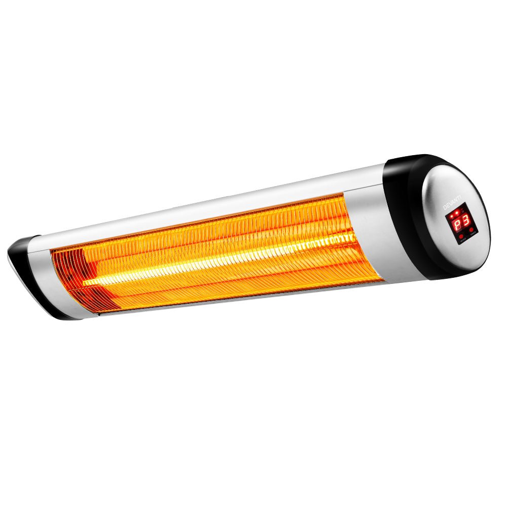 Devanti Electric Strip Heater Radiant Heaters 1500W - Outdoorium