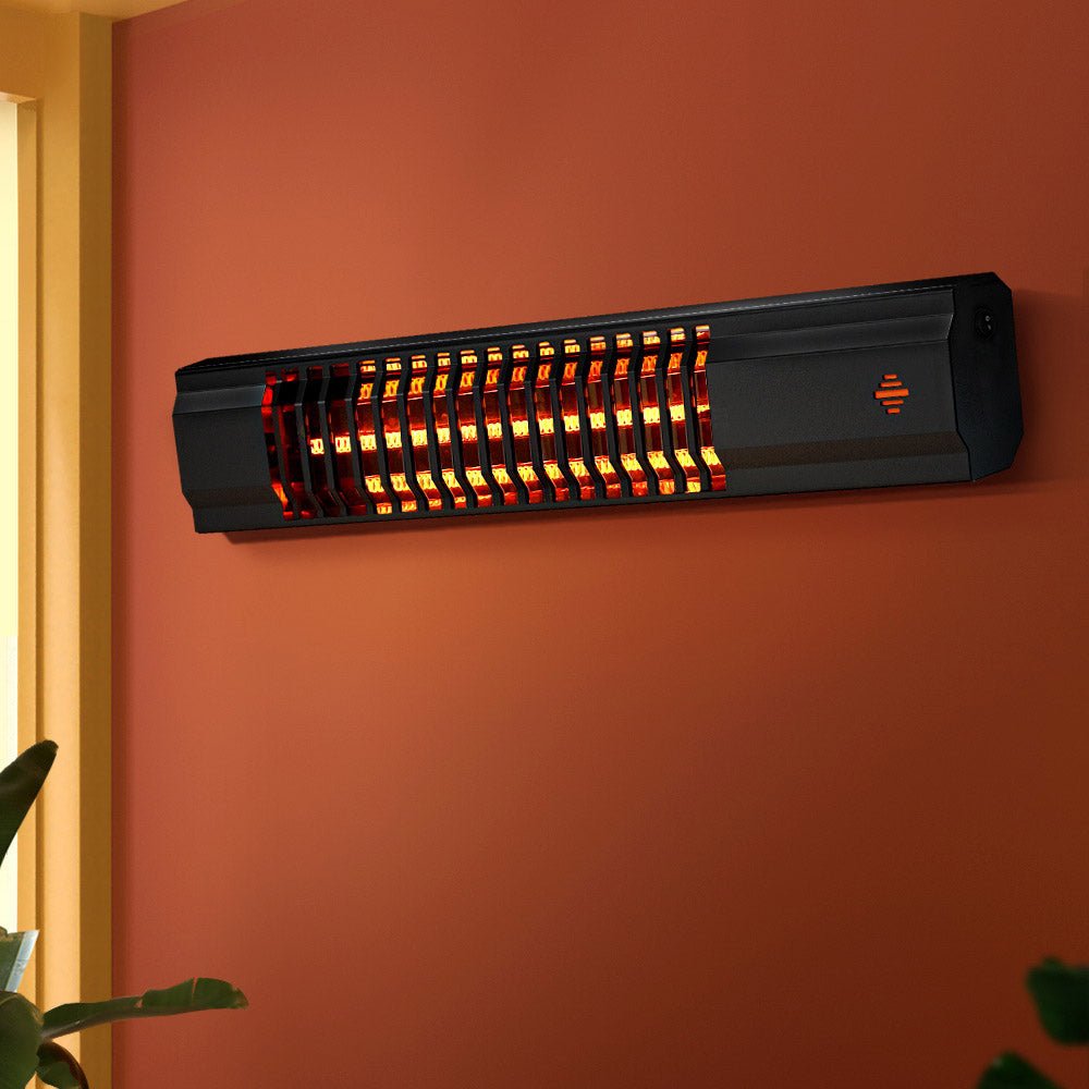 Devanti Electric Strip Heater Radiant Heaters 2000W - Outdoorium