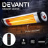 Devanti Electric Strip Heater Radiant Heaters 2000W - Outdoorium