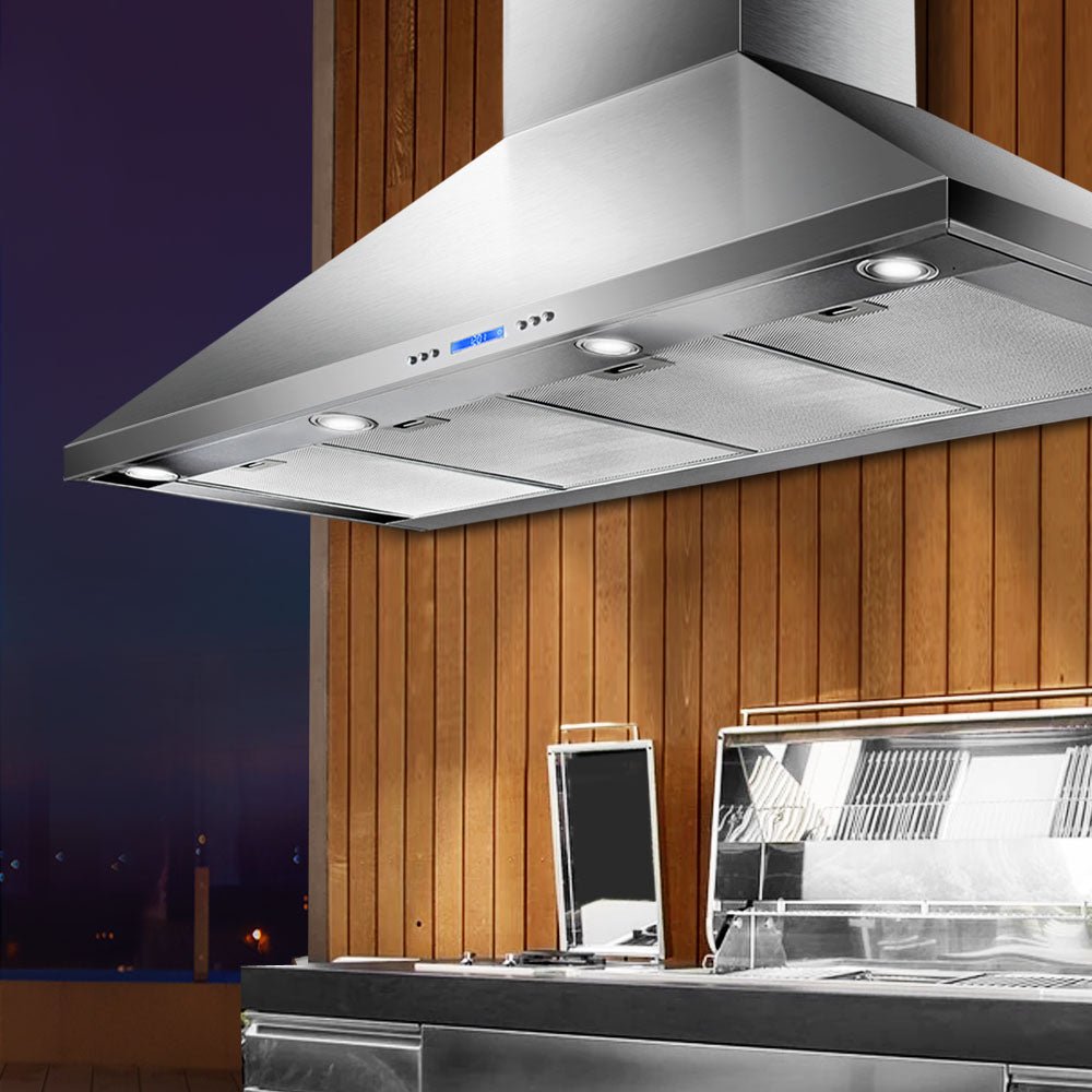 Devanti Range Hood Commercial Rangehood BBQ Hoods Kitchen Alfresco Canopy 1500mm - Outdoorium