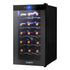 Devanti Wine Cooler 18 Bottles Glass Door Beverage Cooler Thermoelectric Fridge Black - Outdoorium