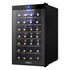 Devanti Wine Cooler 28 Bottles Glass Door Beverage Cooler Thermoelectric Fridge Black - Outdoorium