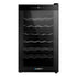 Devanti Wine Cooler 28 Bottles Glass Door Beverage Cooler Thermoelectric Fridge Black - Outdoorium