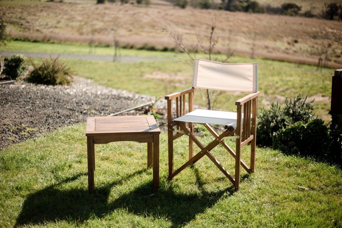 Director Chair and Side Table Patio Set - Outdoorium