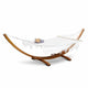 Gardeon Hammock Bed Outdoor Camping Garden Tassel Timber Hammock White | Home & Garden Hammocks