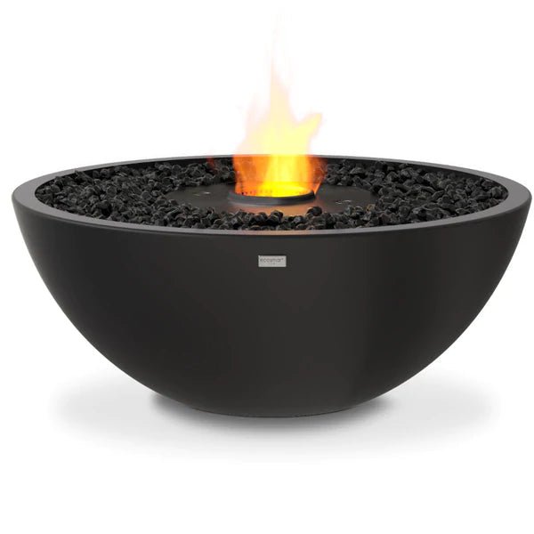 EcoSmart Mix 850 Ethanol Fire Pit Bowl - Graphite + Black Burner - Outdoorium