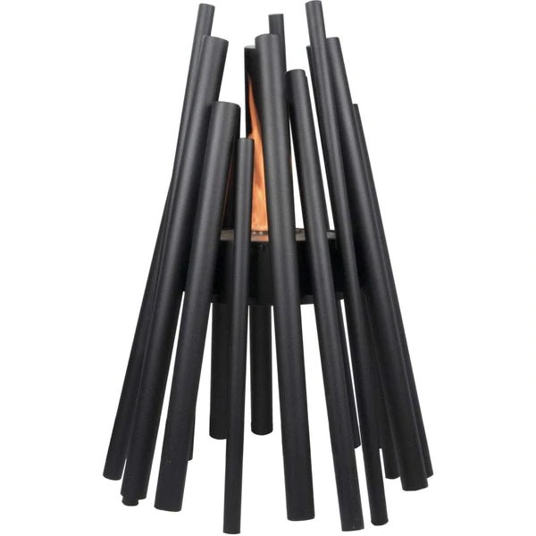 Stix Portable Ethanol Fire Pit - Black + Stainless Steel Burner - Outdoorium