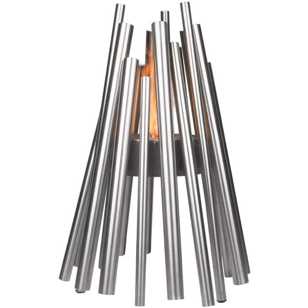 Stix Portable Ethanol Fire Pit - Stainless Steel + Stainless Steel Burner - Outdoorium