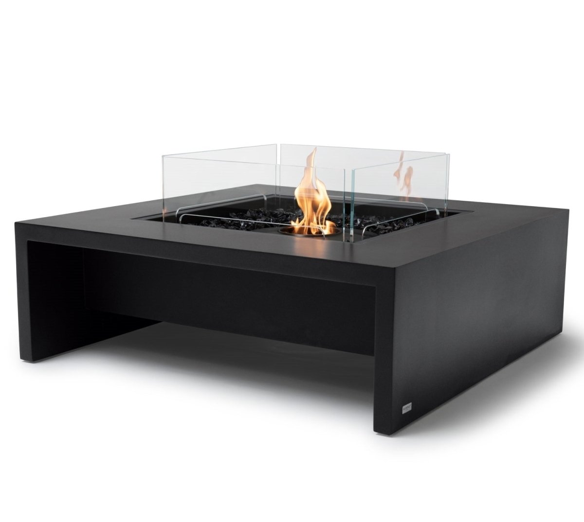 EcoSmart Mojito 40 Fire Pit Table - Graphite + Black Burner - Outdoorium