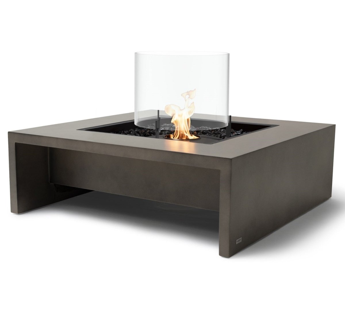 EcoSmart Mojito 40 Fire Pit Table - Natural + Black Burner - Outdoorium