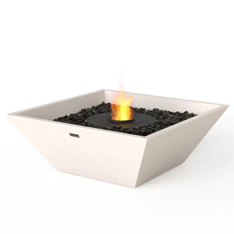 EcoSmart Nova 600 Ethanol Fire Pit - Bone + Black Burner - Outdoorium