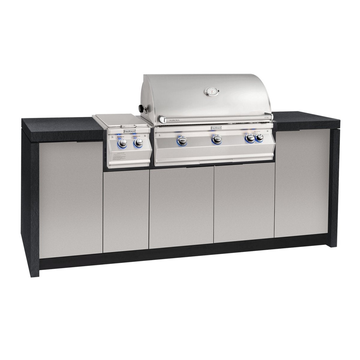 Fire Magic Grills Island System to suit A790i with Single Side Burner - Outdoorium