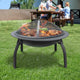 Fire Pit BBQ Charcoal Grill Smoker Portable Outdoor Camping Garden Pits 30" | Outdoorium