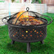 Grillz Fire Pit BBQ Grill 76cm | Outdoorium