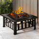 Grillz Fire Pit BBQ Grill 2 - In - 1 Table | Outdoorium