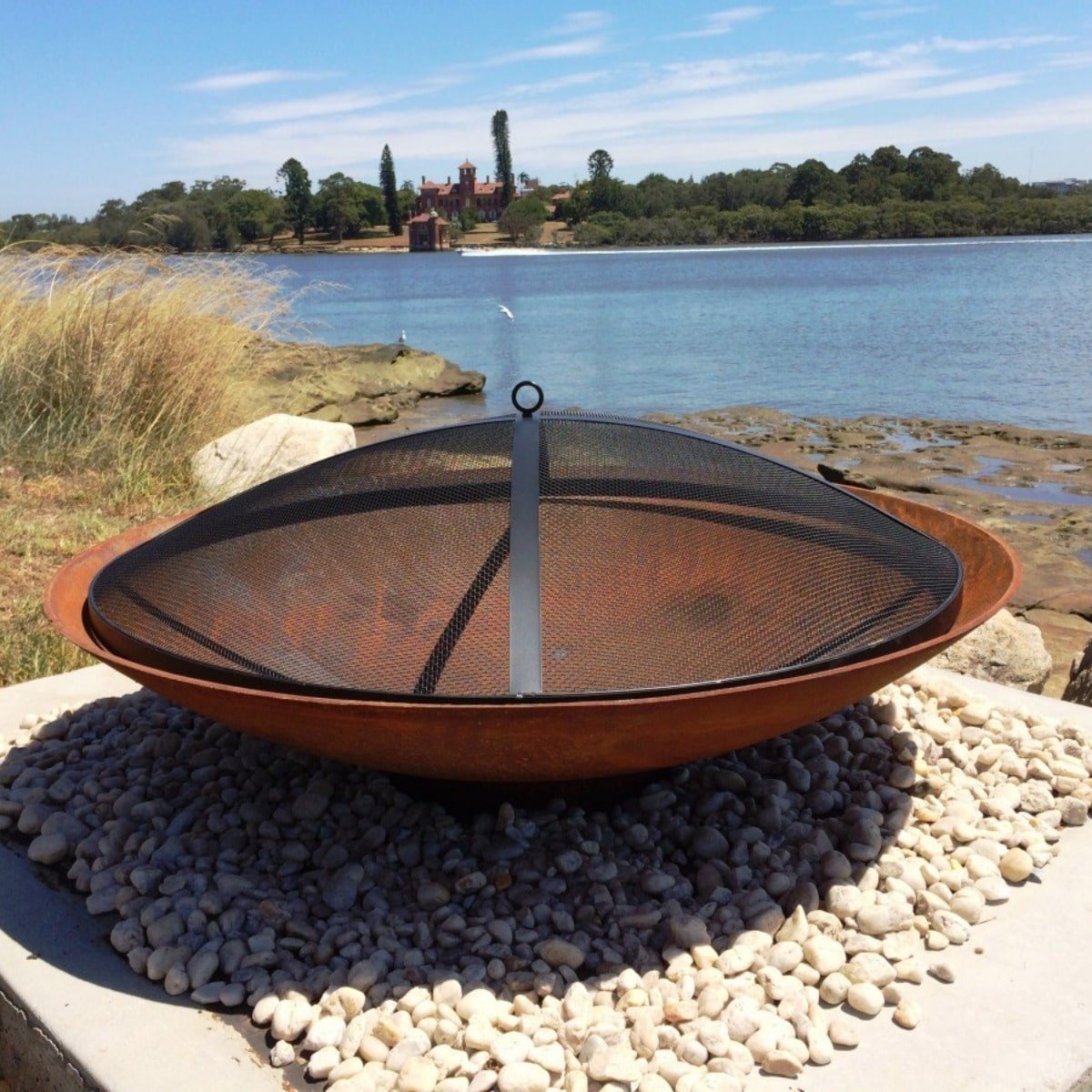 Fire Pit Ember Screen | 3 sizes - Outdoorium