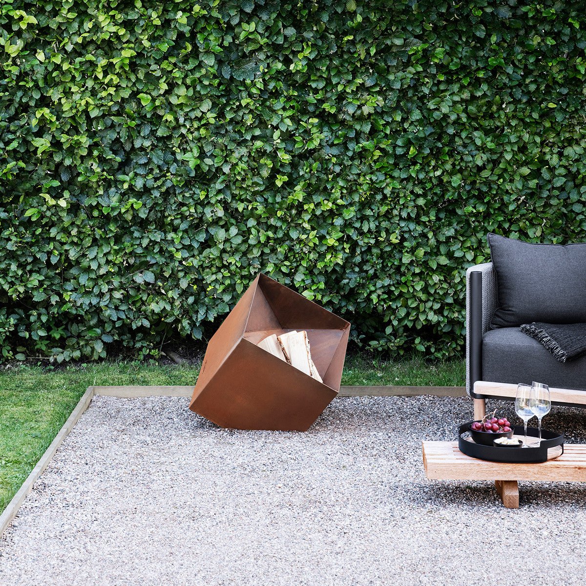 Eva Solo FireCube Fire Pit - Corten Steel - Outdoorium