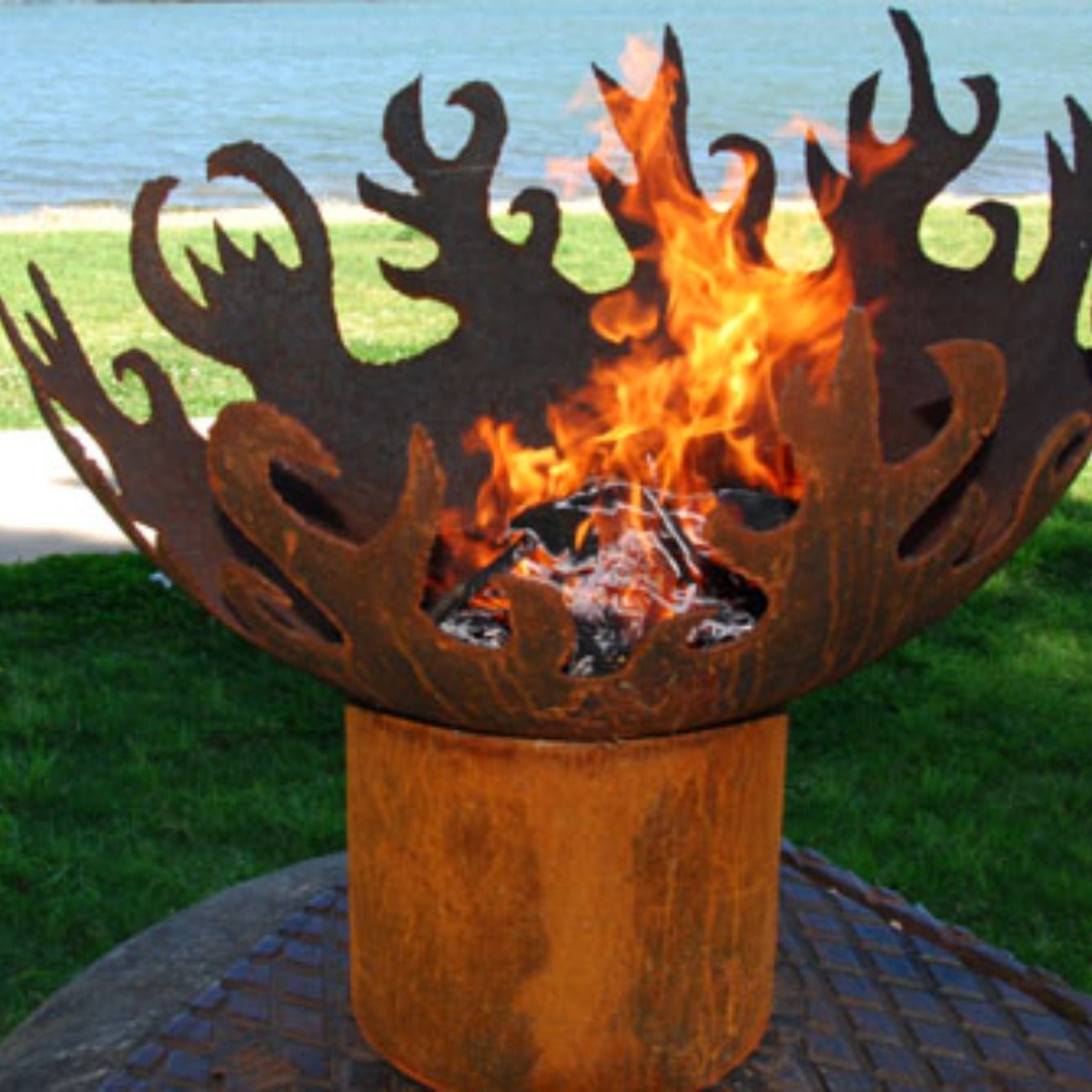Flame Dancer Cast Iron Fire Pit - Outdoorium