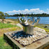 Flame Dancer Stainless Steel Fire Pit - Outdoorium